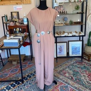 PROLOGUE DUSTY ROSE ROMPER —WIDE LEG